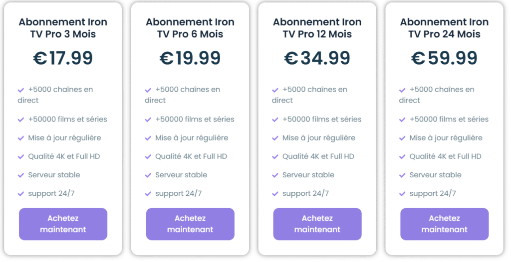 abonnement IPTV
